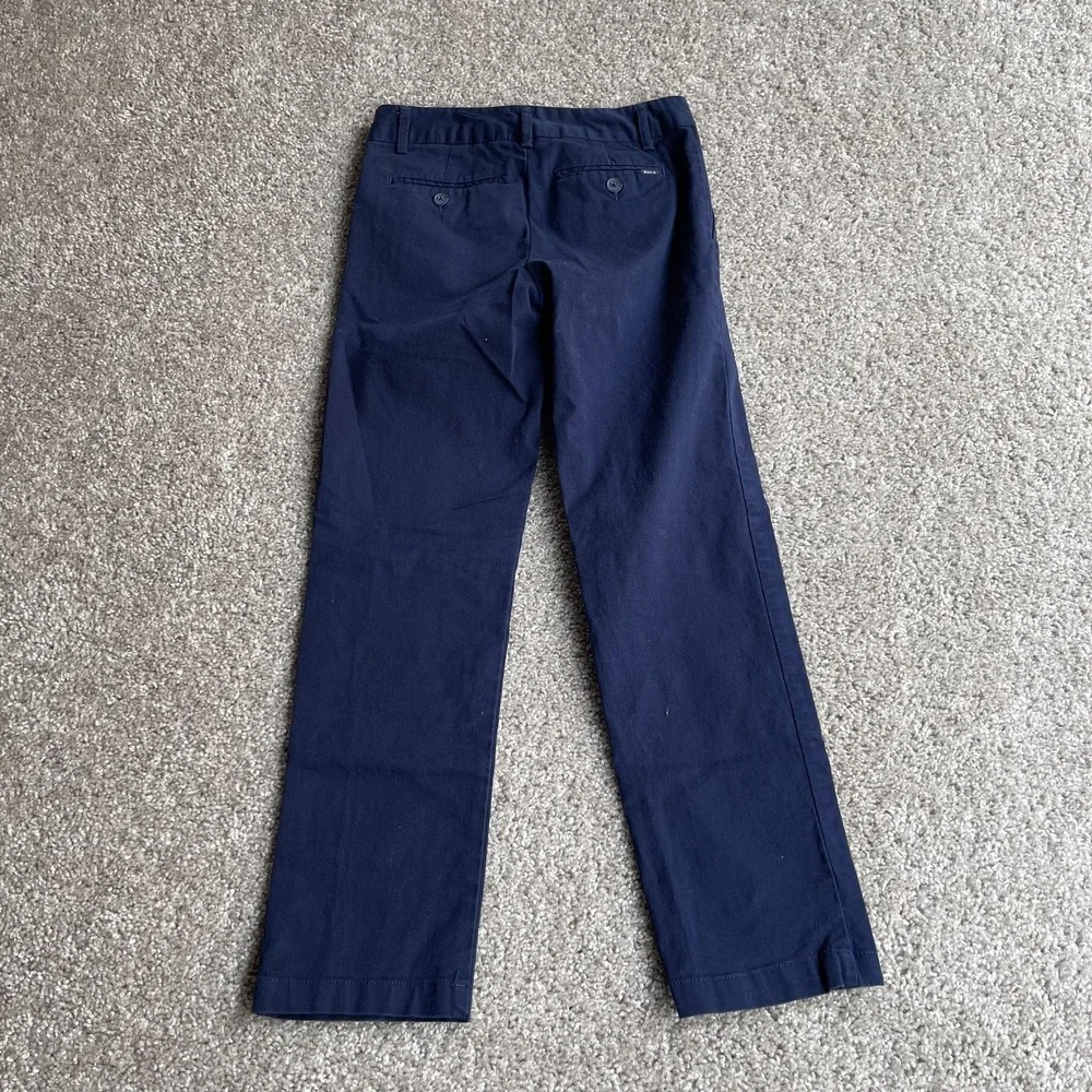Polo Ralph Lauren Chino Pants Kids 8 Blue Twill Pockets Casual School Fall